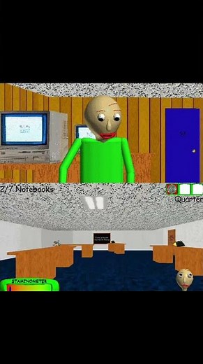 Baldi plays his game - (Baldi's Basics animation) #baldi #baldisbasics #baldisbasicsplus