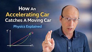How an accelerating car catches a moving car physics explained