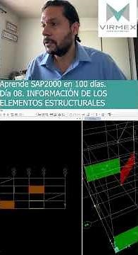 Learn SAP 2000 in 100 days. Day 8: Structural Elements Information. #sap2000 #virmex
