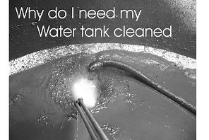Water tank cleaning