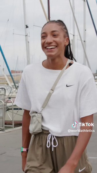 Catch up with heptathlon superstar Nafi Thiam #fyp #belgium #heptathlon #athletics #track