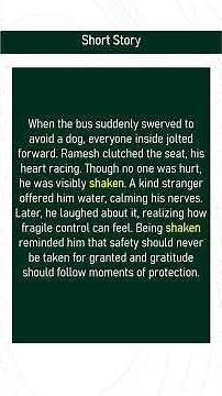 shaken # Expand Your English Vocabulary