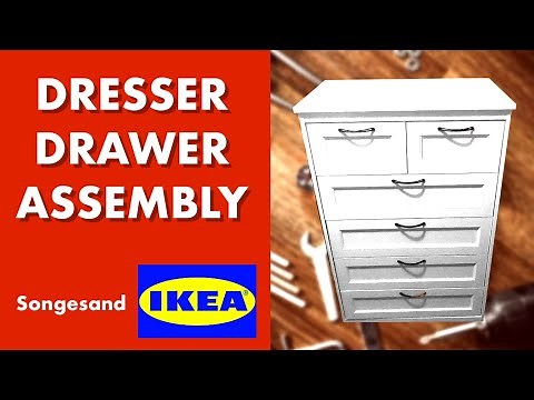 How to assemble Ikea songesand dresser drawer. (quick and easy)