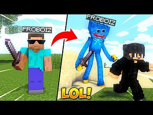 I Trolled My Friend As Huggy Wuggy in Minecraft ‪@junkeyy‬