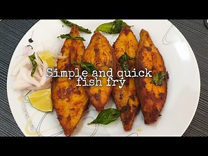 Simple fish fry recipe in telugu || fish starters recipe