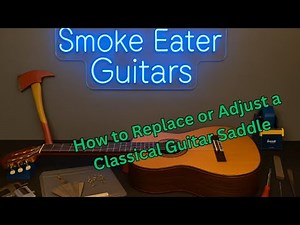 Guitar Maintenance: Classical Acoustic Guitar Saddle Replacement