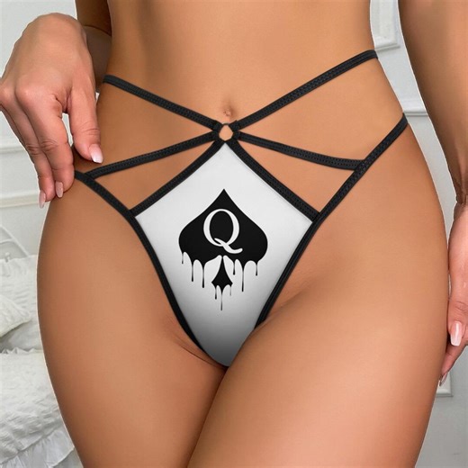 QOS Thong for Women | Queen of Spade - Etsy