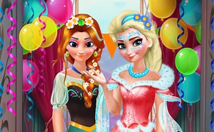 Play Anna & Elsa Makeover | Free Online  Games. KidzSearch.com