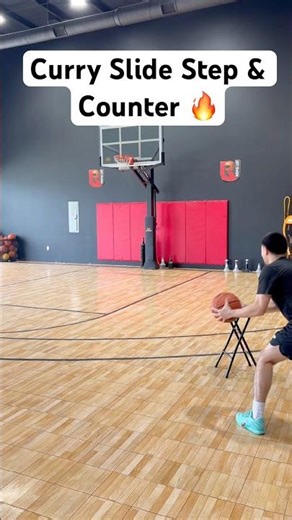 Add this Slide Step for quicker shots 🔥. Subscribe for more 🏀 content #bball #basketballtraining