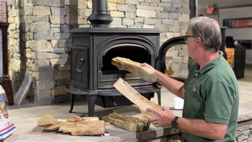 11 reactions | Derek's teaching how to light a wood fire in a new wood stove using the top-down lighting method (and only one match!)  | Higgins Energy Alternatives | Facebook