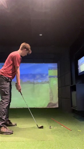 Sim > range #golfswing #wintergolf #golf @TaylorMade Golf @Grant Horvat Golf