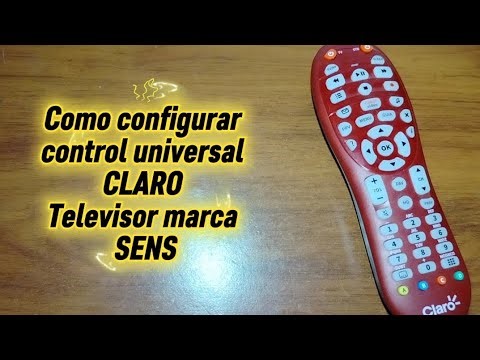 Code for SENS TV. CLARO universal remote control.
