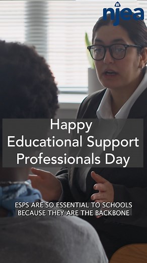21 reactions | It's Educational Support Professionals (ESP) Day! Celebrate the excellence of the ESPs who make student success possible. Whether you are a teacher, student, parent, elected leader or ally, join us in showing appreciation to the ESPs in our communities. Tag them below ⬇️ Click the link in the first comment to learn about the various ways ESPs prefer to be recognized and celebrated. #WEareNJEA #WeLoveOurESPs | New Jersey Education Association | Facebook