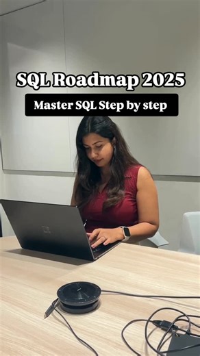 Swati Jha | Tech Content on Instagram: "📊 SQL Roadmap 2025 – Master SQL step by step! ✅ Stage 1: Getting Started 🔹 Understand SQL’s role in data management. 🔹 Set up your SQL environment. ✅ Stage 2: Core Concepts 🔹 Create & modify tables. 🔹 Learn basic queries & data manipulation. ✅ Stage 3: Advanced Queries 🔹 Master joins, subqueries & conditions. ✅ Stage 4: Database Design & Optimization 🔹 Learn normalization, indexing & ACID properties. ✅ Stage 5: Advanced Topics 🔹 Explore window func