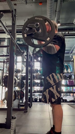 biceps workout at gym with barbell