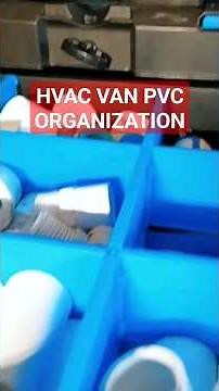 hvac van loadout pvc organization hart tool box #tools #hvac #hvactraining