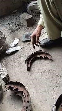 truck brake shoe replacement.How to Restore Old Brake Shoes Using Industrial Adhesive 🛠️