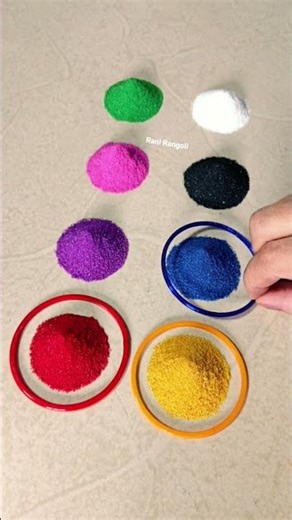 Simple Rangoli | Satisfying Rangoli | Easy Rangoli Tips | ASMR #rangoli #satisfying #asmr