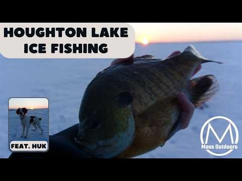 HOUGHTON LAKE ICE FISHING-GIANT BLUEGILL, PIKE, AND MORE (2026 Michigan Ice Fishing)
