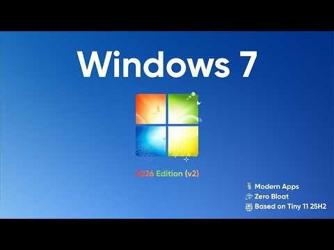 Windows 7 2026 Edition (v2) — Best Remaster of Windows 7 Ever!