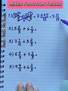 51 reactions · 13 shares | @Math Review:How to Add Mixed Numbers to Another Mixed Numbers #math #mathviralvideo #mathviral #mathtutor #MathematicsChallenge #mathematics #mathisfun #mathhacks #mathtricks #mathwithprincess | Math with Princess | Facebook