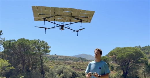 Homemade solar drone smashes endurance record with 5  hours aloft
