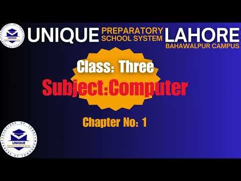 Class 03 Computer | Chapter 01 | Lecture 03