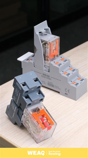1.6K views · 21 reactions | Power Relay Product Overview: DC and AC Types with Mounting Bases. #PowerRelay #ElectromechnicalRelay #ControlRelay #IndustrialControlRelay #InterfaceRelay | WEAG Electric CO.,LTD | Facebook