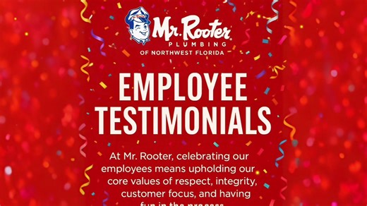 Testimonios de nuestros empleados en Mr. Rooter Plumbing