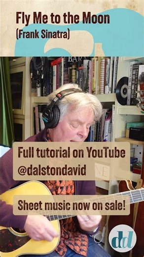 Fly Me to the Moon (Frank Sinatra)—Complete Guitar Lesson #guitarlesson #acousticguitar #swingstyle