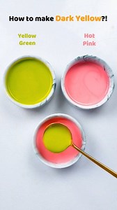 182K views · 1.1K reactions | How to make Dark Yellow?! #colormixing #asmr #satisfying #art #paintmixing | Painting Academy | Facebook