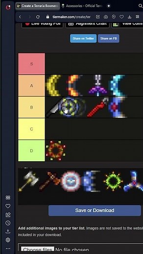 Terraria boomerang tierlist