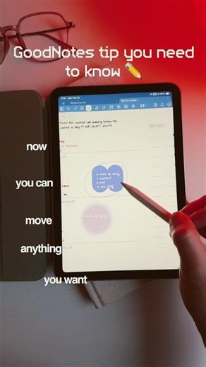 GoodNotes Tip for digital notes✏️ how to use the lasso tool 🤠 #ipadmini7 #goodnotes