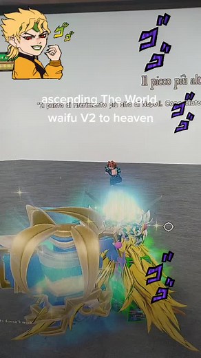 The World Waifu V2 Over Heaven Skin Showcase in YBA