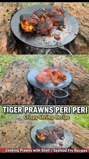 TIGER PRAWNS PERI PERI | Crispy Shrimp Recipe | Cooking Prawns with Shell | full video on YouTube