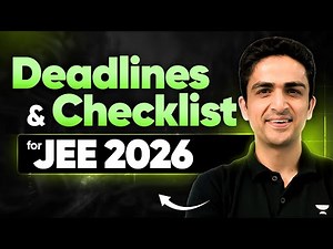 Critical for JEE 2026 | Deadlines and Checklist for JEE 2026
