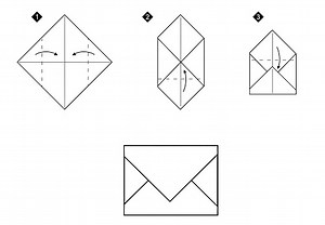 Cara membuat amplop origami selangkah demi selangkah