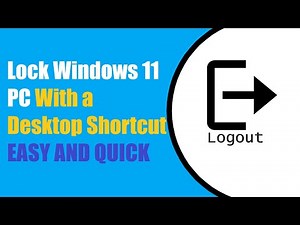 How to Lock Windows 11 Computer With a Desktop Shortcut?