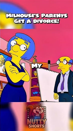 MILHOUSE'S PARENTS GET A DIVORCE!#simpsons #cartoon #thesimpsons #shorts