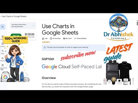 Use Charts in Google Sheets | FEB 2026 #GSP1061 #qwiklabsarcade2026