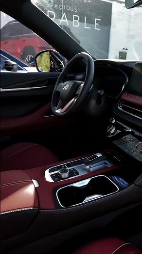 The First-Ever 2027 INFINITI QX65 | Radiant White Exterior with Red Interior Details