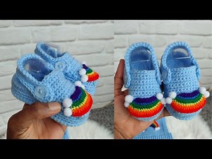 Crochet Unisex Baby Crocs Sandal. Crochet Unisex Baby Crocs Booties 0-12months. Beginners friendly.