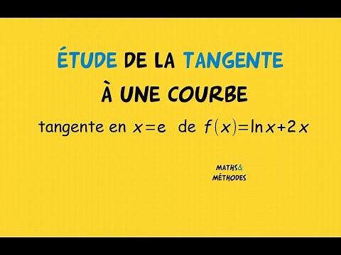 Tangente à une courbe : position relative