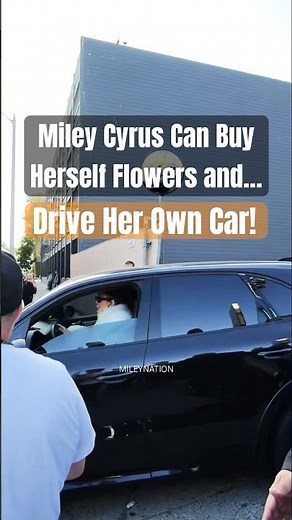 Miley Cyrus Drives Her Own Car Leaving Jimmy Kimmel Studios in LA 😳🚗 | #shorts #mileycyrus