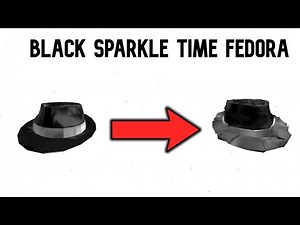 UGC BLACK SPARKLE TIME FEDORA IN ROBLOX!