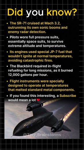 How Did the SR-71 Outrun Heat, Missiles, and Gravity?