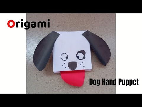 How to make an Origami Paper Dog Hand Puppet