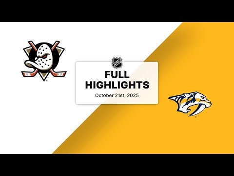 NHL Highlights | Ducks vs. Predators | October 21, 2025