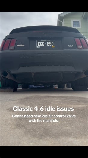She’s trying her best 😭 intake manifold swap incoming #mustang #mustanggt #newedgemustang #projectcar #carsoftiktok