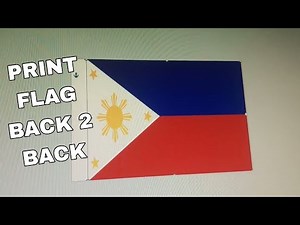 Print A Flag back to Back 2 paper